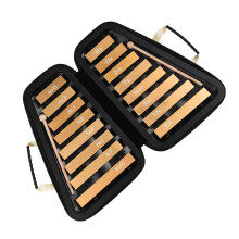 Pink 16 Note Glockenspiel Xylophone with Case, Aluminum Bars, Clear Resonant Sound