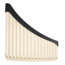 Professional 16 Pipe Pan Flute ABS Resin Beige Tunable Panpipes with Clear Resonant Sound