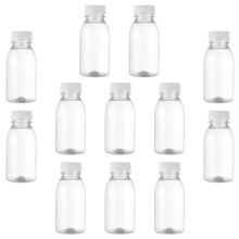 36Pièces Bouteilles Transparentes Pour Jus Lait, Qualité Supérieure