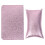 4Pièces Coussin Main Violet PU, Support Ergonomique Pour Ongles 1