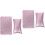 4Pièces Coussin Main Violet PU, Support Ergonomique Pour Ongles 4