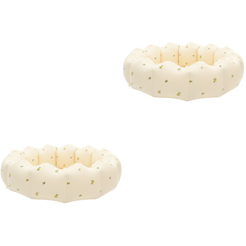 2Pièces Piscine Gonflable Bébé Maison Blanche Résistante 2