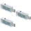 3Pièces Testeur USB Digital Transparent Charge Volts Ampères 9