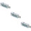 3Pièces Testeur USB Digital Transparent Charge Volts Ampères 11