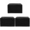 3Pièces Cache Pour 3D En Tissu Oxford Noir Résistant 4