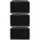 3Pièces Cache Pour 3D En Tissu Oxford Noir Résistant 10