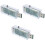 3Pièces Testeur USB Digital Transparent Charge Volts Ampères 5