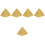 5Pièces Statue Pyramide Résine Style Rétro Pour Décor Maison 6