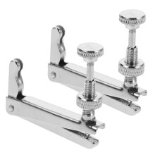 2pcs Stainless Steel Cello Fine Tuner Set Accurate Pitch Control Metal String Adjuster