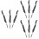 9Pièces Outils Beauté Brosses Sourcils Cils 6