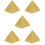 5Pièces Statue Pyramide Résine Style Rétro Pour Décor Maison 10