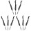 9Pièces Outils Beauté Brosses Sourcils Cils 2