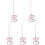 5Ensembles Laisse Chat Extérieur Ajustable Motifs Créatifs 2