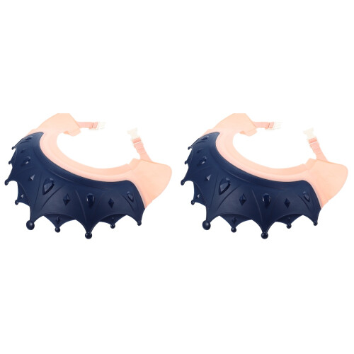 2Pièces Chapeaux Shampooing Bébé Ajustables Protection Douche 1