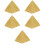 5Pièces Statue Pyramide Résine Style Rétro Pour Décor Maison 9