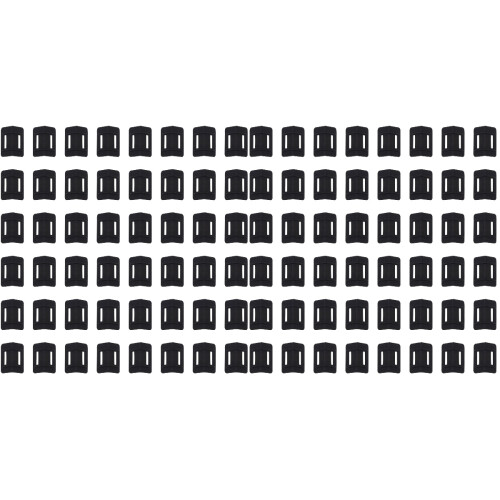 200Pièces Protecteurs Pour Coins De Charges Palettes Noir 1
