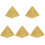 5Pièces Statue Pyramide Résine Style Rétro Pour Décor Maison 4