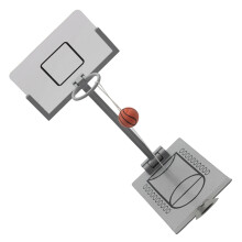 3Pièces Jeu Basket Portable Couleurs Assorties Pour Bureau Amusant