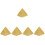 5Pièces Statue Pyramide Résine Style Rétro Pour Décor Maison 7