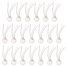 60Pièces Transducteur Piezo En Argenté Pour Accessoires Guitare