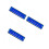 3Pièces Harmonica Métal ABS Bleu Petit Instrument Débutant 10 Trous 10