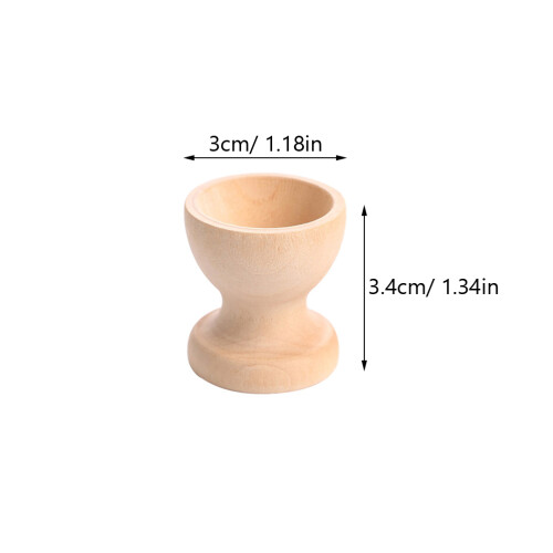 18Pièces Support À Œufs En Bois Pour Œufs Durs Beige Usage 1