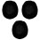 3Pièces Protection Guitare Noire En Tissu Robuste Usage Polyvalent 4