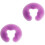2Pièces Coussin Spa Silicone Violet Salon Confort Durable 3