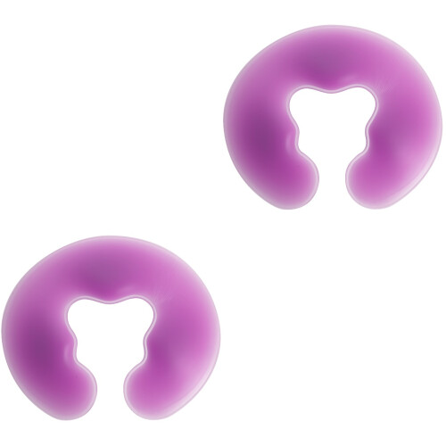 2Pièces Coussin Spa Silicone Violet Salon Confort Durable 2