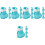 20Pièces Chaussures Chats Protection Silicone 6