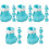20Pièces Chaussures Chats Protection Silicone 5