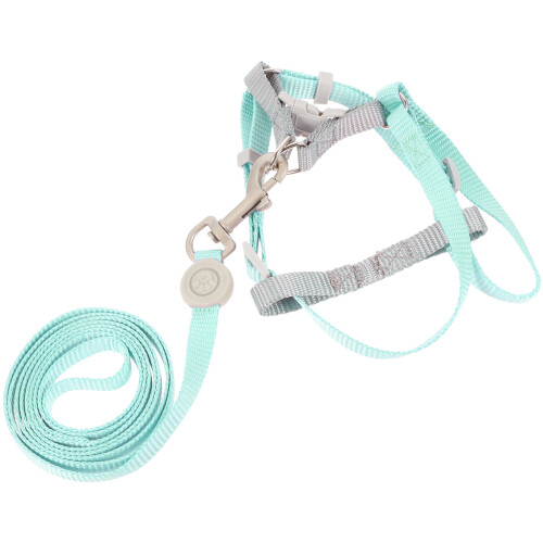 4Ensembles Laisse Chat Vert Mode Durable Polyester 2