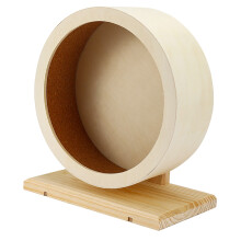 2Pièces Roue En Bois Khaki Pour Petits Animaux Silence