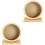 2Pièces Roue En Bois Khaki Pour Petits Animaux Silence 5
