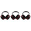 3Pièces Protège-Oreilles Anti-Bruit Mousse ABS Adapté Usage 5