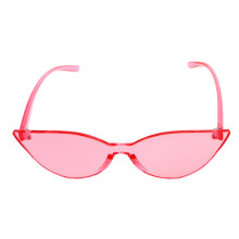 2Stk Cat Eye Sonnenbrillen Pink Leicht Für Strand Party Damen