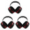 3Pièces Protège-Oreilles Anti-Bruit Mousse ABS Adapté Usage 3