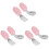 3Ensembles Ensemble Fourchette Bébé Acier Rose Maniabilité 2