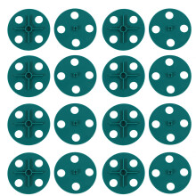 100Pièces Vent Plantes Plastique Vert, Accessoire Durable Pour Pots