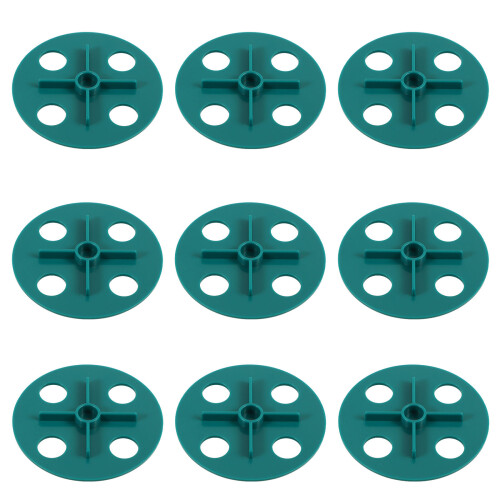 100Pièces Vent Plantes Plastique Vert, Accessoire Durable Pour Pots 1