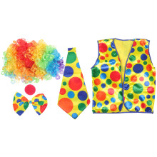 2Sets Lightweight Fabric Clown Costume Accessories for Birthday Decor