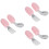 3Ensembles Ensemble Fourchette Bébé Acier Rose Maniabilité 6
