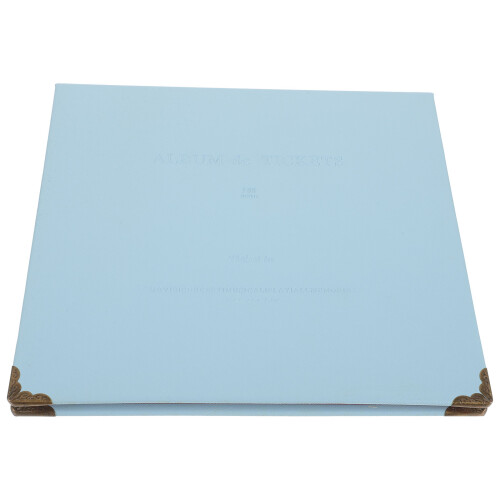 4Pcs Sky-Blue Paper Ticket Album Wear-Resistant Multi-Function Storage 1