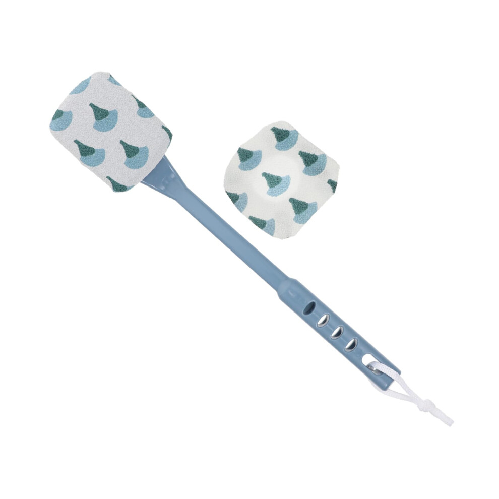 Long Handle Back Scrubber with Soft Bristle Brush for Gentle Skin Exfoliation and Hard to Reach Areas