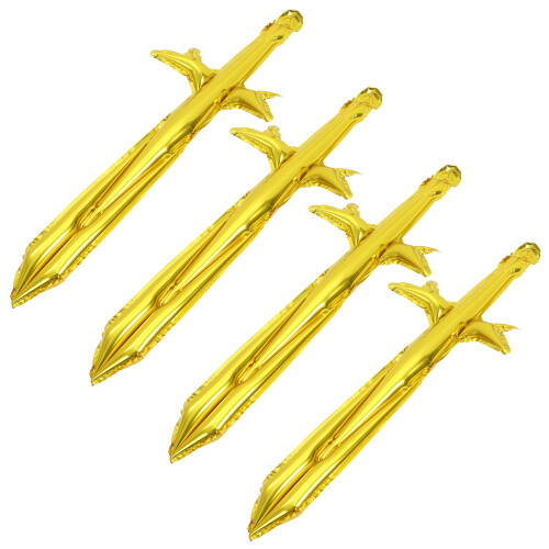 20Pièces Épées Gonflables Dorées Pirate Cosplay Enfants Décoration