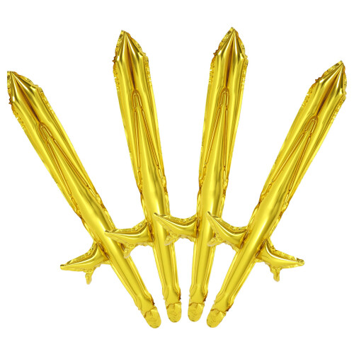 20Pièces Épées Gonflables Dorées Pirate Cosplay Enfants Décoration 1