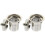 2Pcs Metal Tea Strainer Home Tea Infuser Silver Practical Filter 2