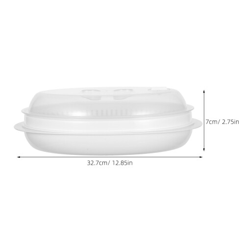 3pcs Steamer Fish Plate Dumpling Steamed Fish 1
