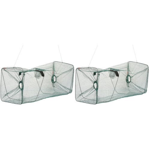 2Pièces Filet De Portable Vert Résistant En Nylon Pliable 1