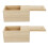 4 Pcs Wooden Sliding Boxes Multi-Function Household Containers 1